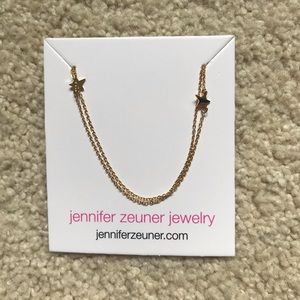 Jennifer Zeuner double gold star necklace